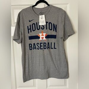 NWT - NIKE Houston Astros - The Nike Tee - Men's Size Large - Gray - Brand New